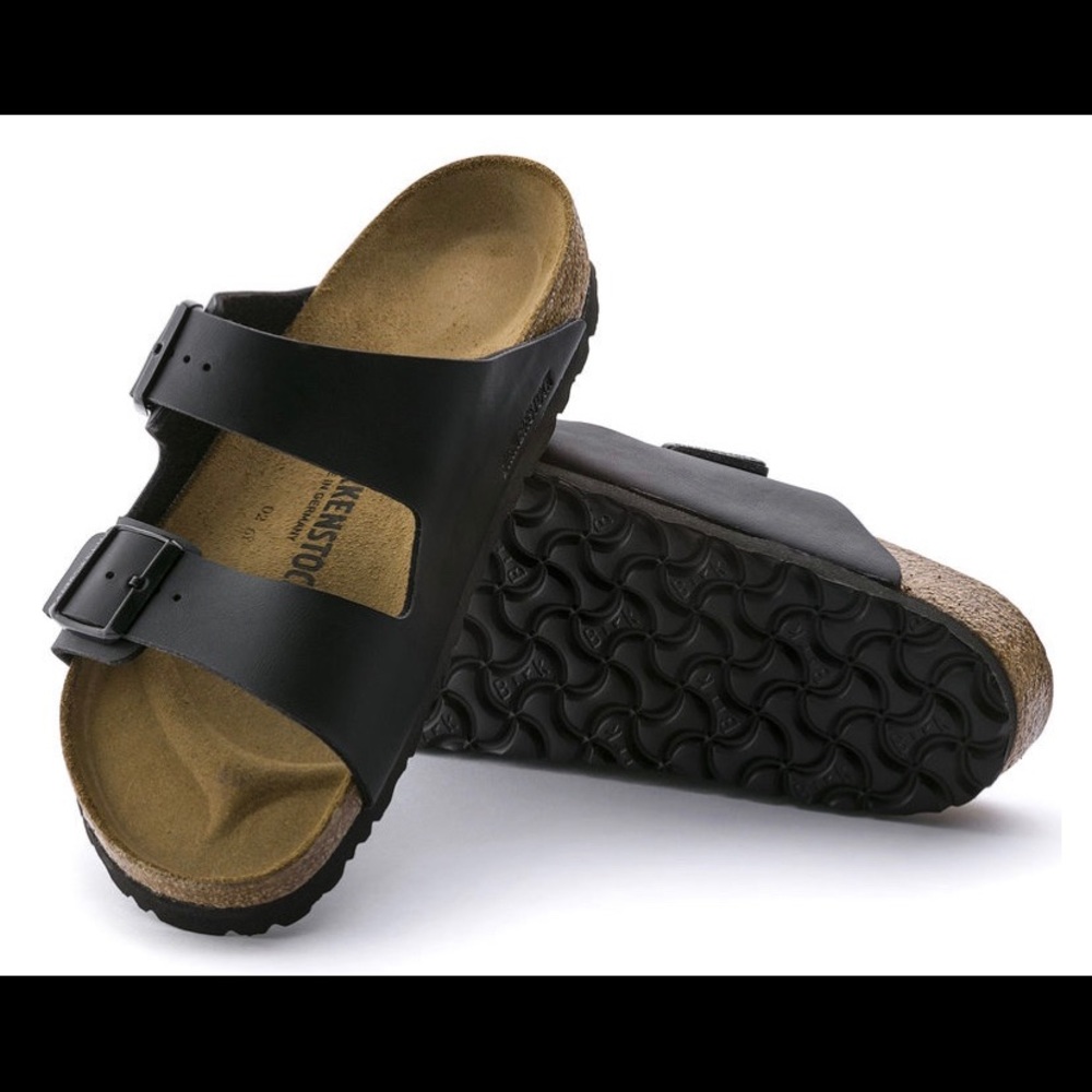 Black Birkenstock Arizona Birko-Flor
